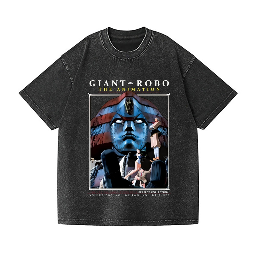 Giant Robo Vintage Wash Japanese Design T-Shirt