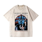 Giant Robo Vintage Wash Japanese Design T-Shirt