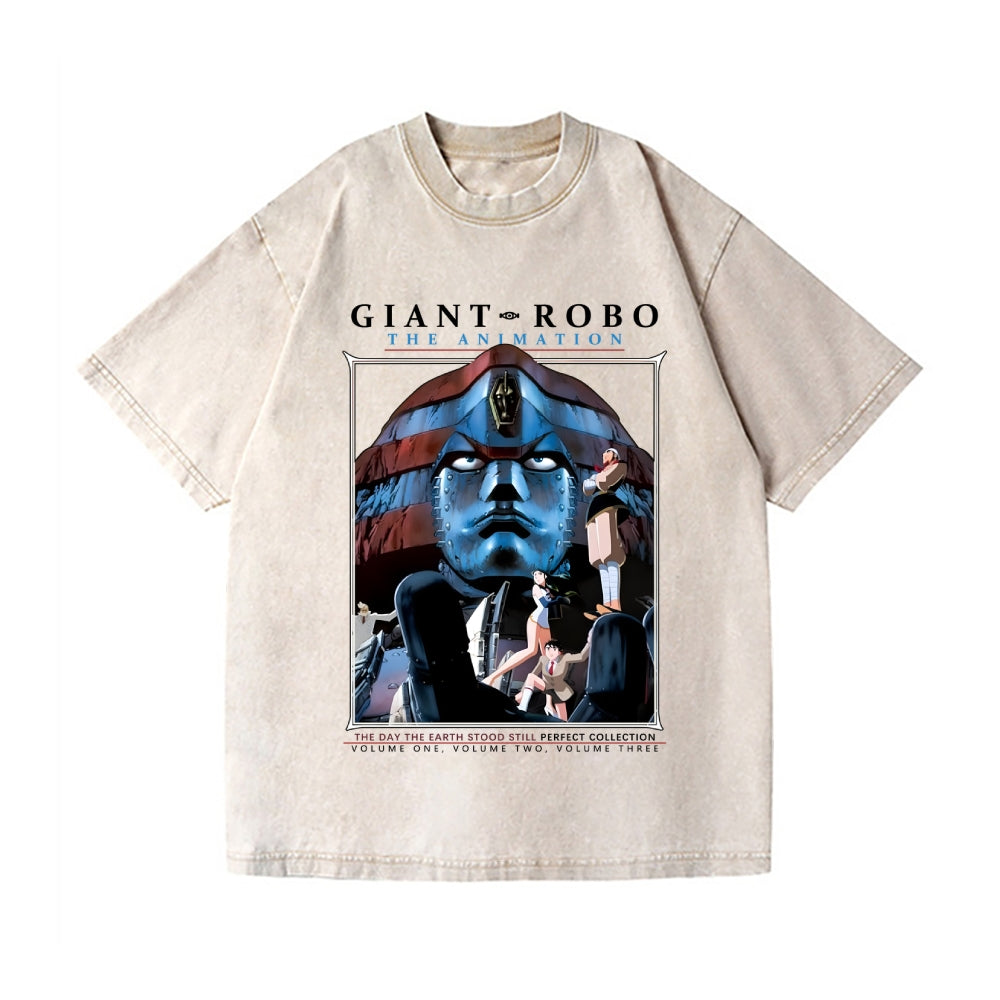 Giant Robo Vintage Wash Japanese Design T-Shirt