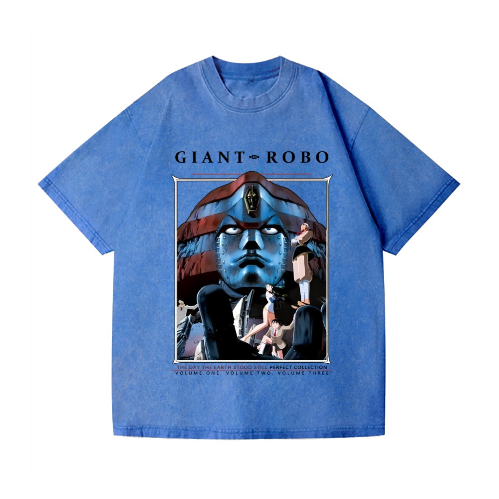 Giant Robo Vintage Wash Japanese Design T-Shirt