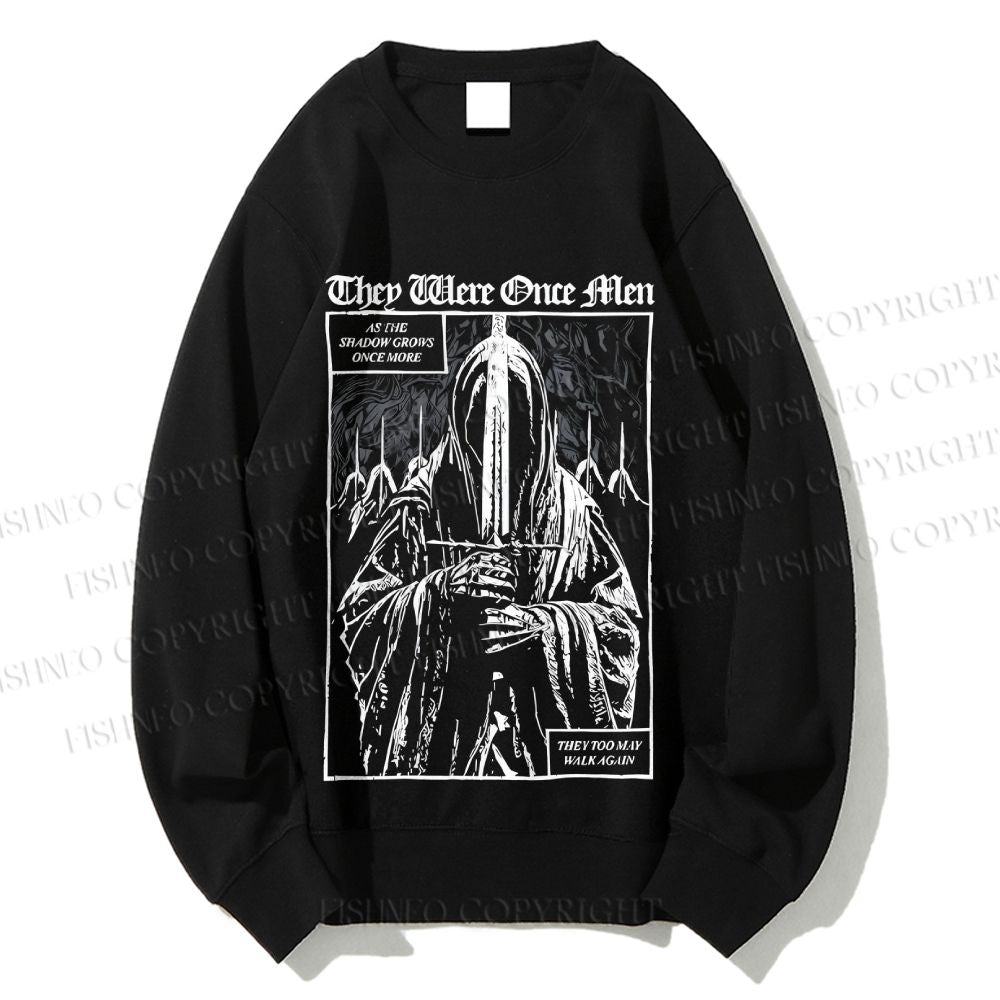 Unisex They Were Once Men Vintage Printed Sweatshirt