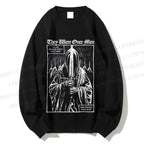 Unisex They Were Once Men Vintage Printed Sweatshirt