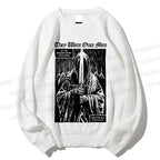 Unisex They Were Once Men Vintage Printed Sweatshirt
