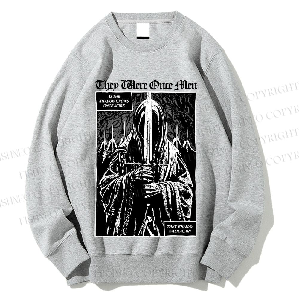Unisex They Were Once Men Vintage Printed Sweatshirt