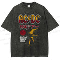 Unisex AC/DC Printed Washed Tee