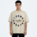 Japanese Trains Washed T-Shirt