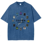 Japanese Trains Washed T-Shirt