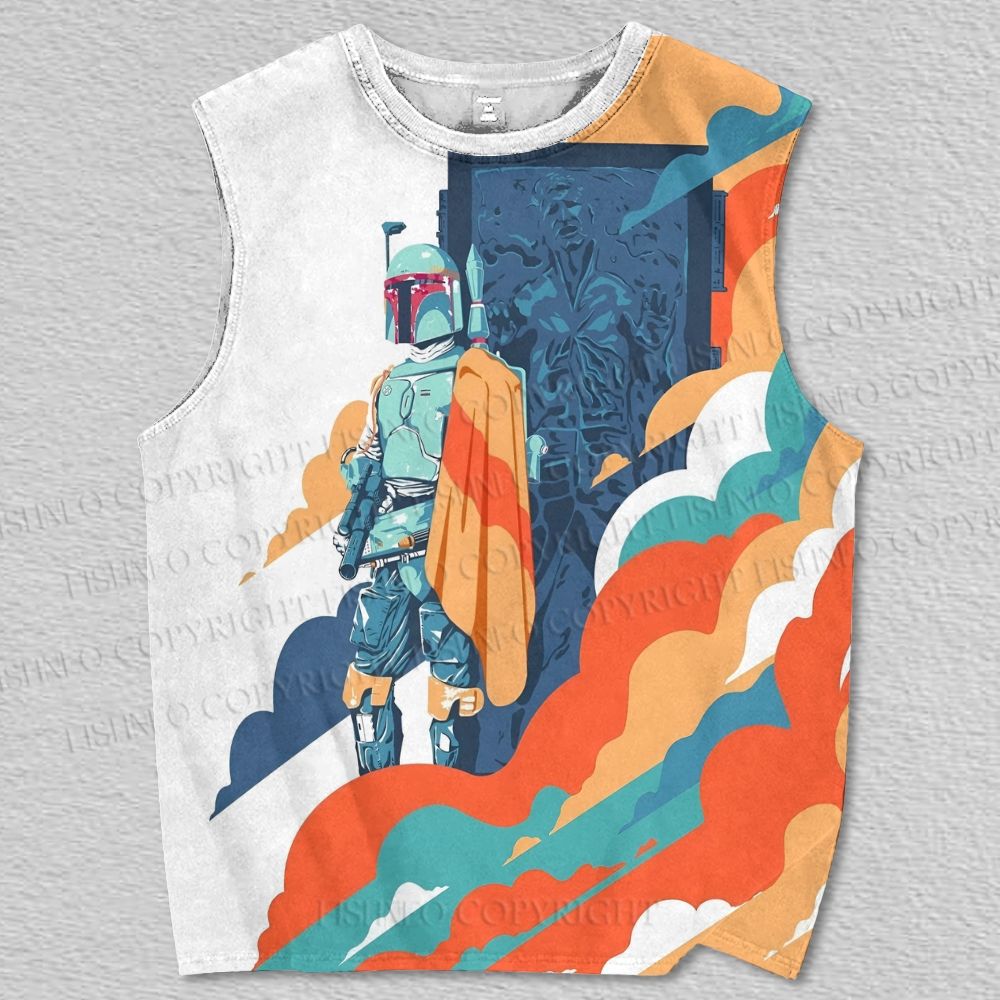 Unisex Star Wars in Cloud Printed Tank Top
