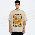 Unisex Panther in Square Printed Washed Tee