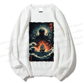 Unisex Kraken Octopus Sailboat Printed Sweatshirt
