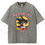 Unisex Dragon Ball Goku Printed Washed Tee