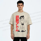 Unisex Vintage Astro Boy Printed Washed Tee