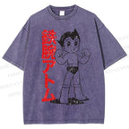 Unisex Vintage Astro Boy Printed Washed Tee