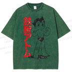 Unisex Vintage Astro Boy Printed Washed Tee