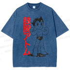 Unisex Vintage Astro Boy Printed Washed Tee