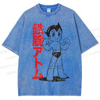 Unisex Vintage Astro Boy Printed Washed Tee