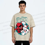 Unisex Sakonji Urokodaki Printed Washed Tee