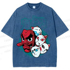 Unisex Sakonji Urokodaki Printed Washed Tee