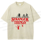 Unisex Stranger Things Printed Washed Tee