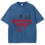 Unisex Stranger Things Printed Washed Tee
