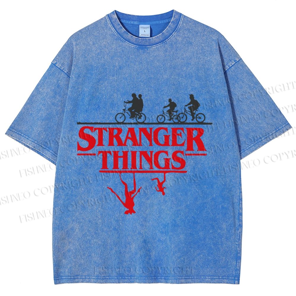 Unisex Stranger Things Printed Washed Tee
