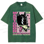 Unisex Mastodon The Dillinger Escape Plan Printed Washed Tee