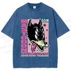 Unisex Mastodon The Dillinger Escape Plan Printed Washed Tee