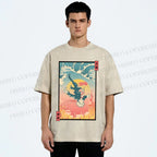 Unisex Honored Sorcerer Satoru Gojo Printed Washed Tee