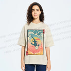 Unisex Honored Sorcerer Satoru Gojo Printed Washed Tee