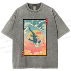 Unisex Honored Sorcerer Satoru Gojo Printed Washed Tee