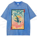 Unisex Honored Sorcerer Satoru Gojo Printed Washed Tee