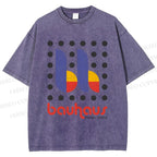 Unisex Bauhaus Design Printed Washed Tee