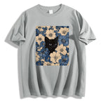 Cat & Flowers Classic T-Shirt