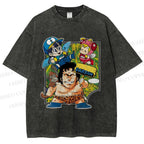 Unisex Arale Norimaki Printed Washed Tee