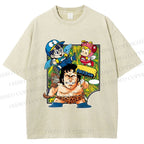 Unisex Arale Norimaki Printed Washed Tee