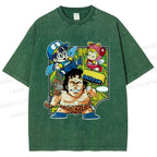 Unisex Arale Norimaki Printed Washed Tee