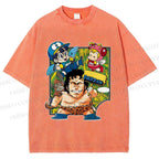 Unisex Arale Norimaki Printed Washed Tee