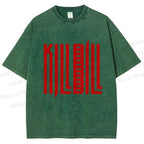 Unisex Kill Bill Printed Washed Tee