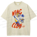 Unisex Wine Club Printed Washed Tee