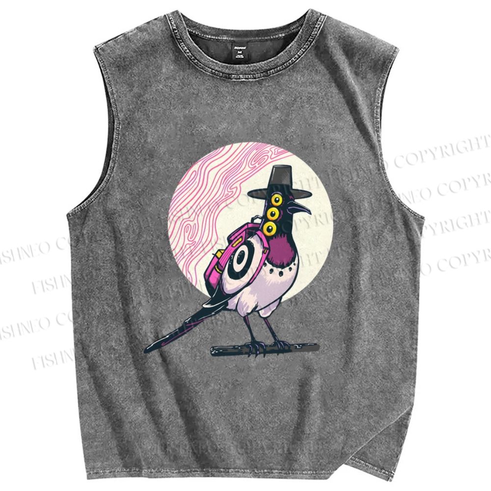 Unisex Sussy Printed Washed Tank Top