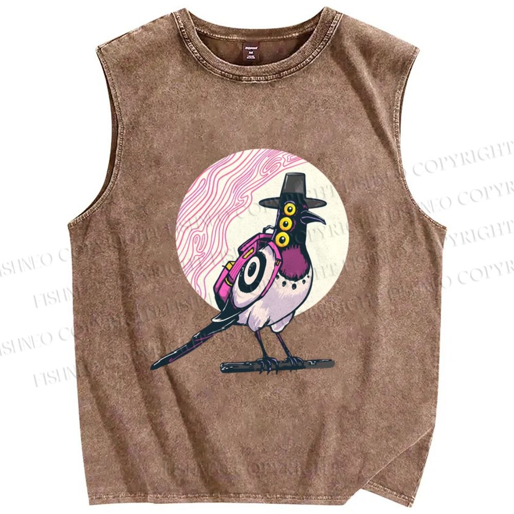 Unisex Sussy Printed Washed Tank Top
