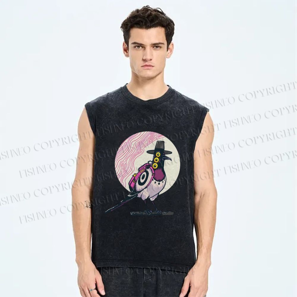 Unisex Sussy Printed Washed Tank Top