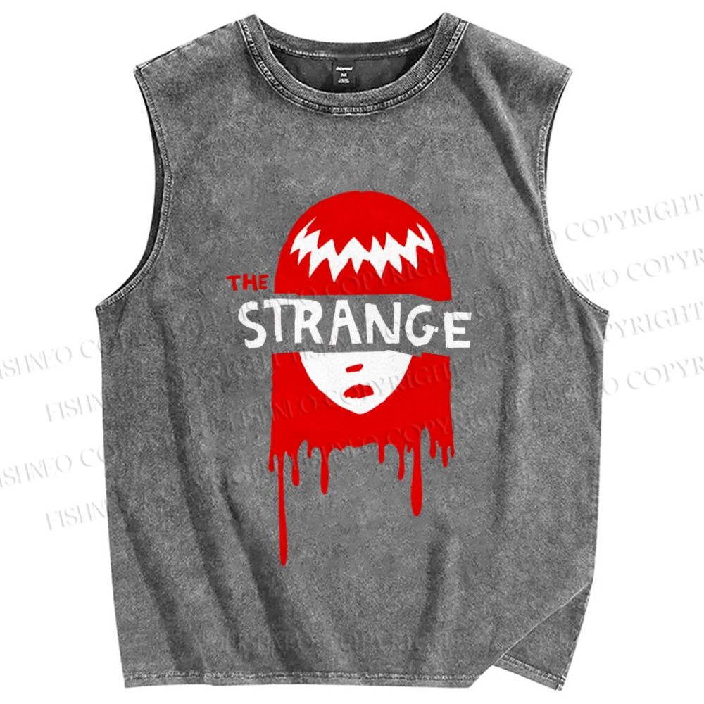 Unisex Emily The Strange Printed Washed Tank Top