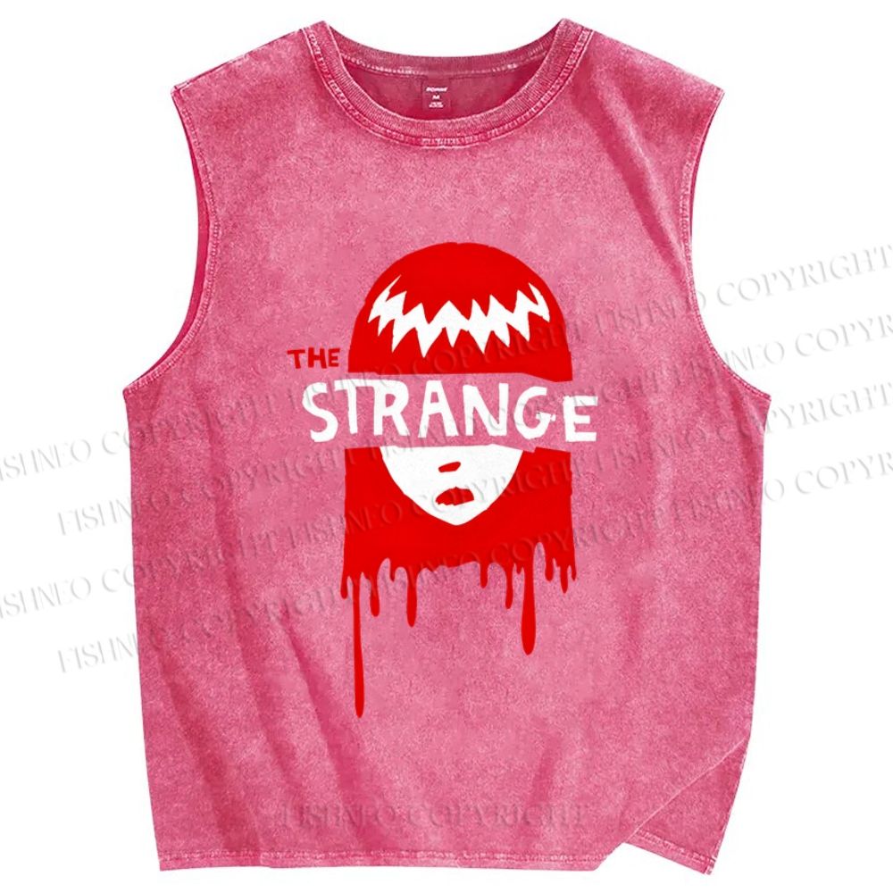 Unisex Emily The Strange Printed Washed Tank Top