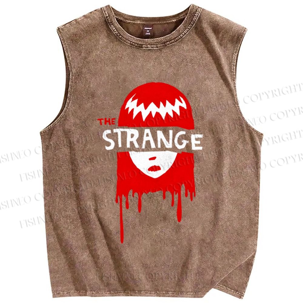 Unisex Emily The Strange Printed Washed Tank Top
