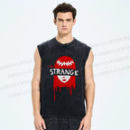 Unisex Emily The Strange Printed Washed Tank Top