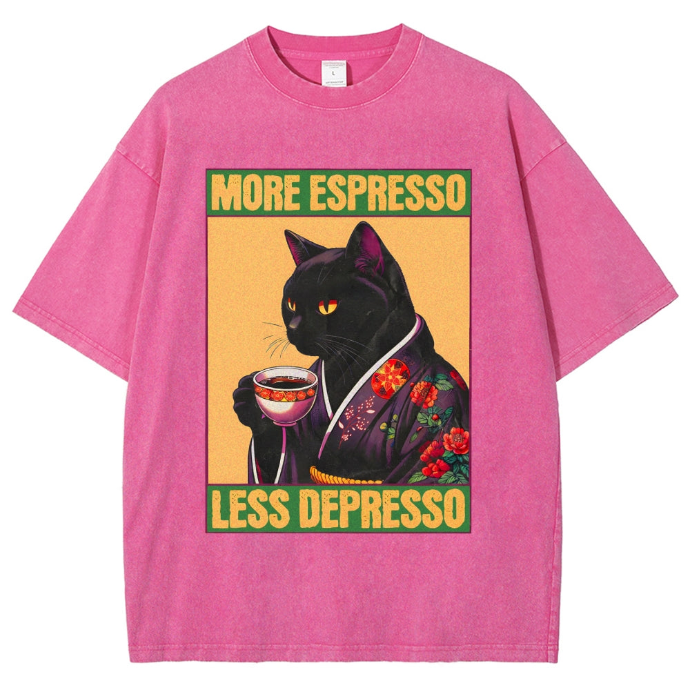 Caffeine Down Depression Washed T-Shirt