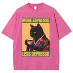 Caffeine Down Depression Washed T-Shirt