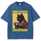 Caffeine Down Depression Washed T-Shirt