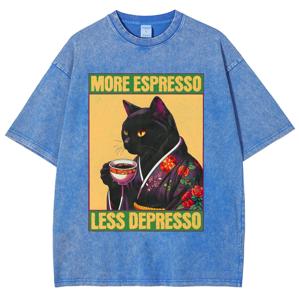 Caffeine Down Depression Washed T-Shirt